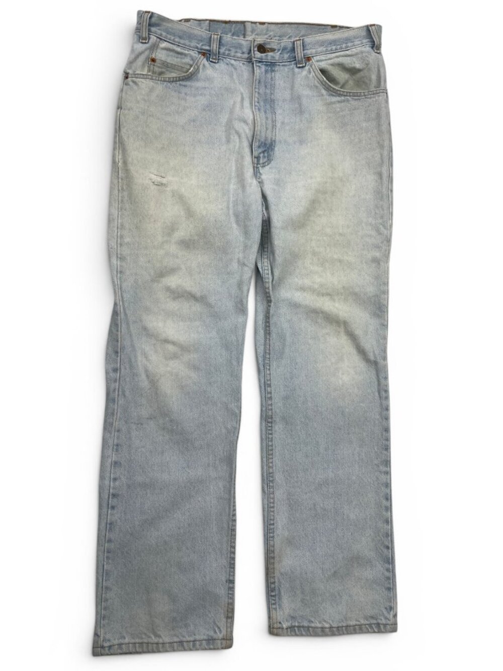 Levi's 619 Straight Leg Vintage Orange Tab Jeans Faded Light Wash Men's 36x30